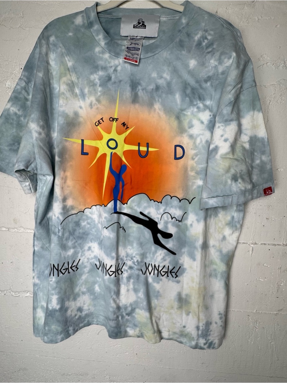JUNGLES MENS GET OFF MY CLOUD TIE DYE SS TEE XL